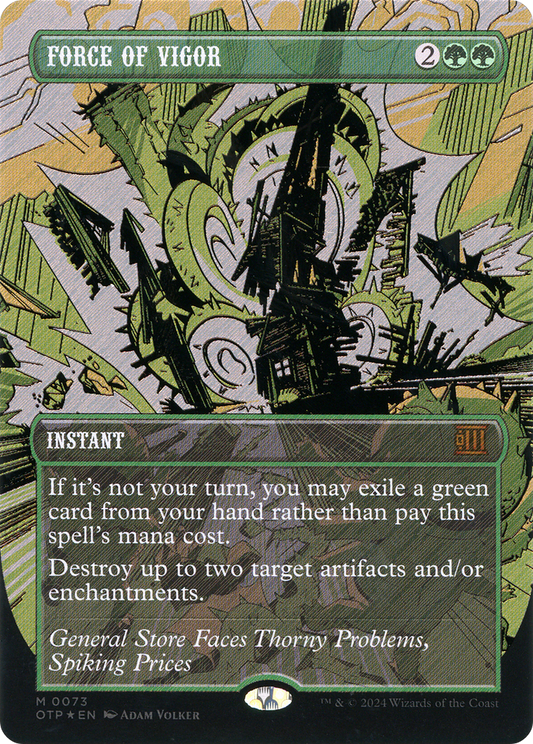 Force of Vigor (0073) (Borderless) - Textured Foil