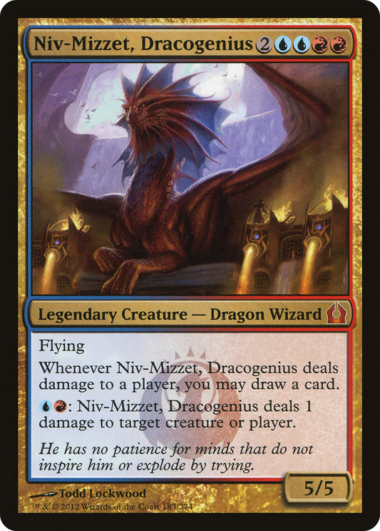 Niv-Mizzet, Dracogenius - Foil