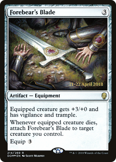 Forebear's Blade (214) (Prerelease) - Foil
