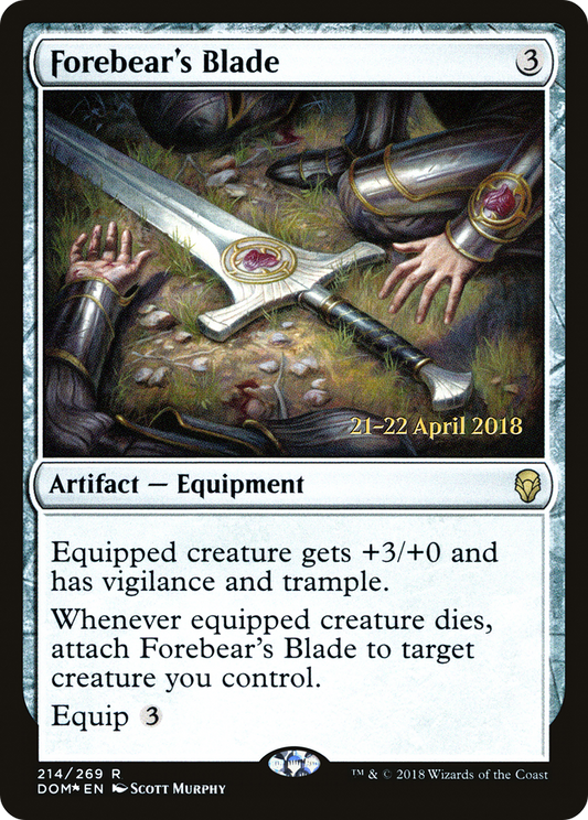 Forebear's Blade (214) (Prerelease) - Foil