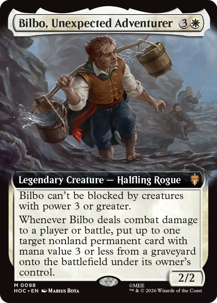 Bilbo, Unexpected Adventurer (0098) (Extended Art) (HOC)