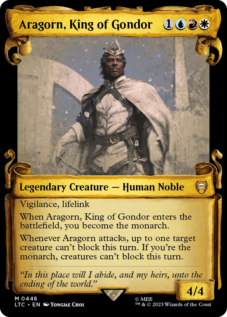 Aragorn, King of Gondor (0448) (Showcase) - Silver Foil