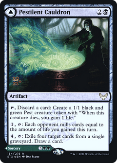 Pestilent Cauldron // Restorative Burst (154) (Prerelease) (PSTX) - Foil