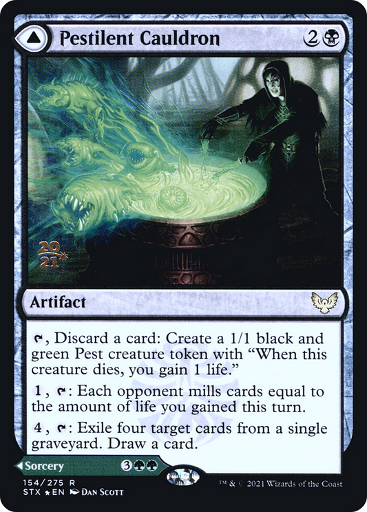 Pestilent Cauldron // Restorative Burst (154) (Prerelease) (PSTX) - Foil