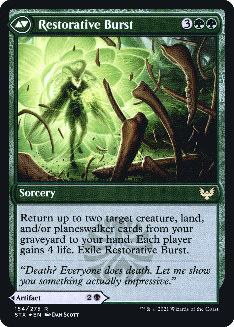Pestilent Cauldron // Restorative Burst (154) (Prerelease) (PSTX) - Foil