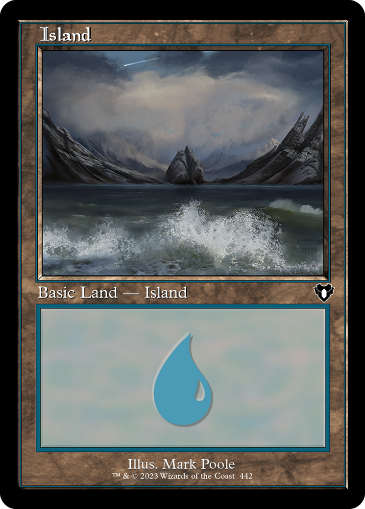Island (0442) (Retro Frame) - Foil