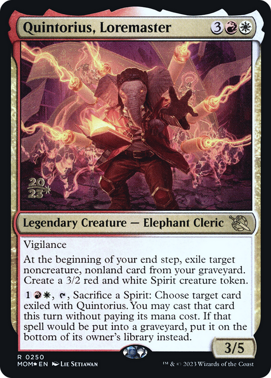 Quintorius, Loremaster (0250) (Prerelease) - Foil