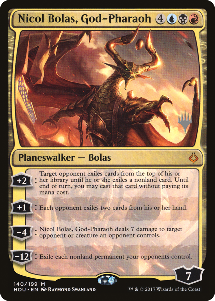 Nicol Bolas, God-Pharaoh (140) (Promo Pack) - Foil