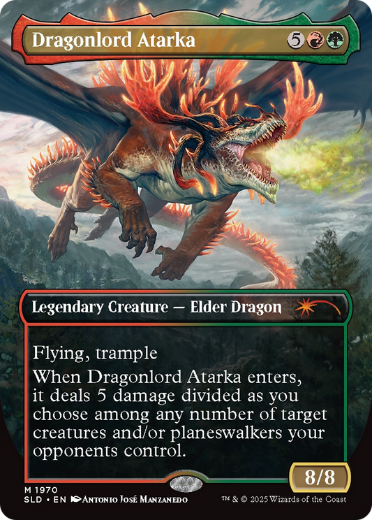 Dragonlord Atarka (1970) (Borderless) (Reversible) (SLD) - Foil