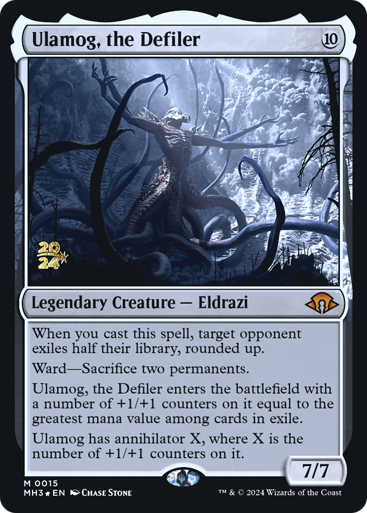 Ulamog, the Defiler (0015) (Prerelease) - Foil