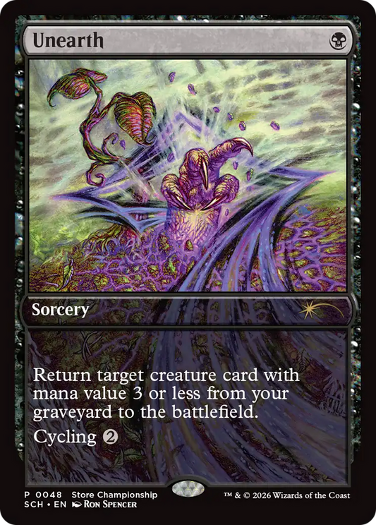 Unearth (0048) (Full Art) (Store Championship) (SCH)