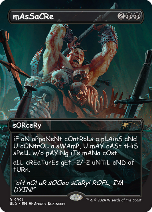 Massacre (9991) (Borderless) - Rainbow Foil