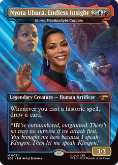 Nyota Uhura, Endless Insight [Jhoira, Weatherlight Captain] (0021) (Borderless) (SDS) - Foil