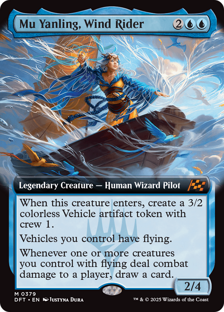 Mu Yanling, Wind Rider (0379) (Extended Art) - Foil