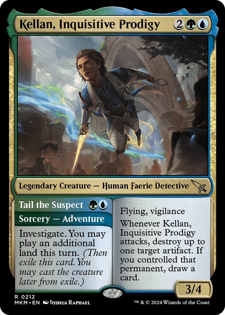 Kellan, Inquisitive Prodigy // Tail the Suspect - Foil