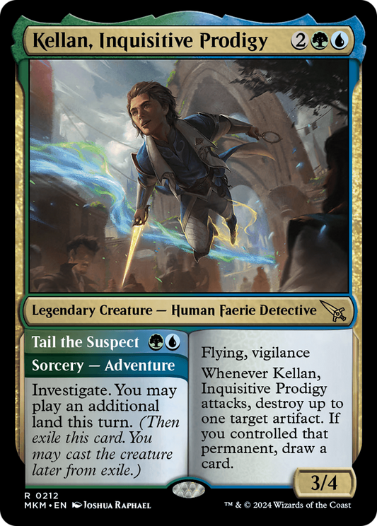 Kellan, Inquisitive Prodigy // Tail the Suspect - Foil