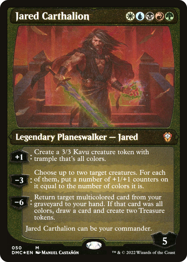 Jared Carthalion (050) (Display Commander) (Thick Stock) - Foil Etched