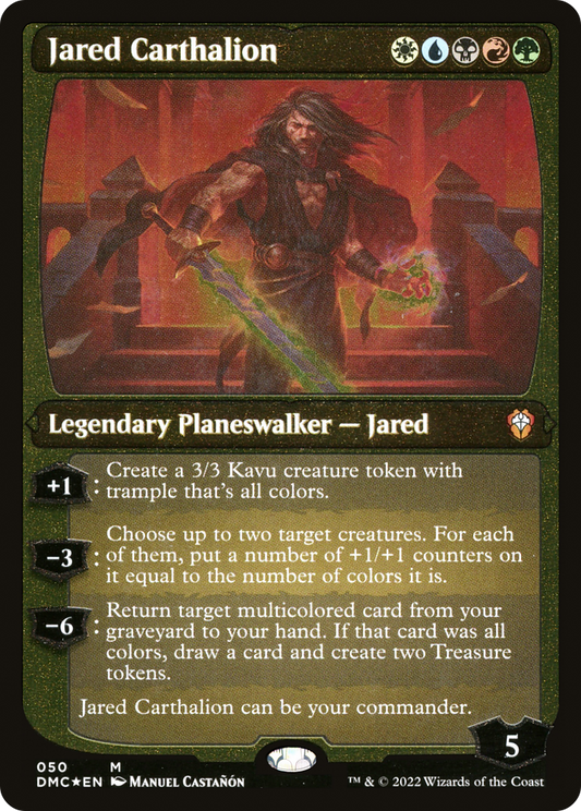 Jared Carthalion (050) (Display Commander) (Thick Stock) - Foil Etched