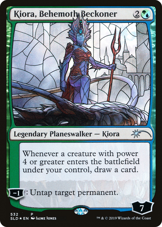 Kiora, Behemoth Beckoner (532) (Showcase) - Foil