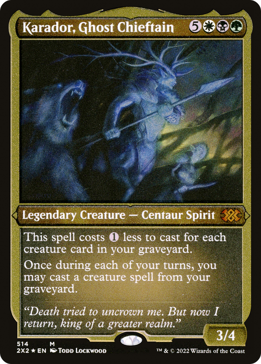 Karador, Ghost Chieftain - Foil Etched