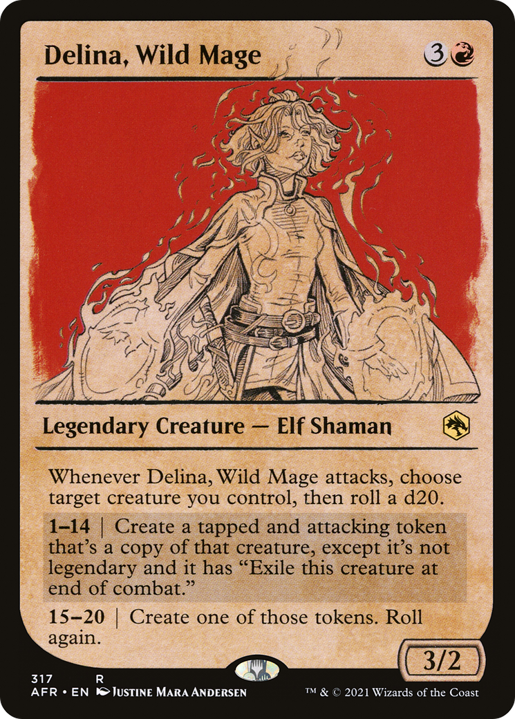 Delina, Wild Mage (317) (Showcase)