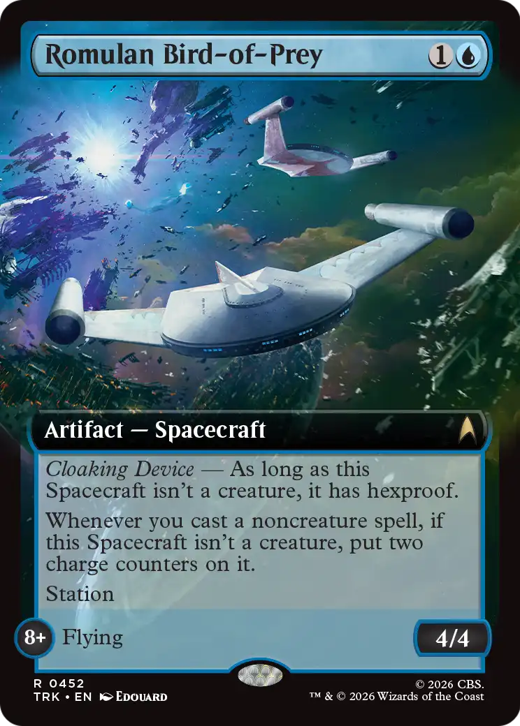 Romulan Bird-of-Prey (0452) (Extended Art) (TRK) - Foil