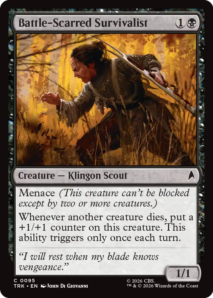 Battle-Scarred Survivalist (TRK) - Foil