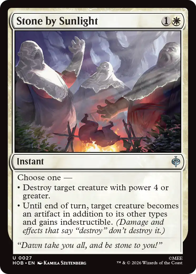 Stone by Sunlight (HOB) - Foil