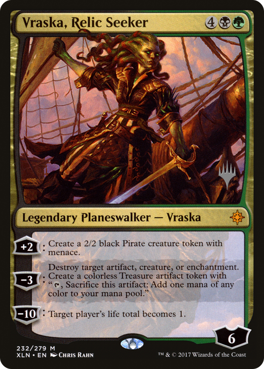 Vraska, Relic Seeker (232) (Promo Pack) - Foil