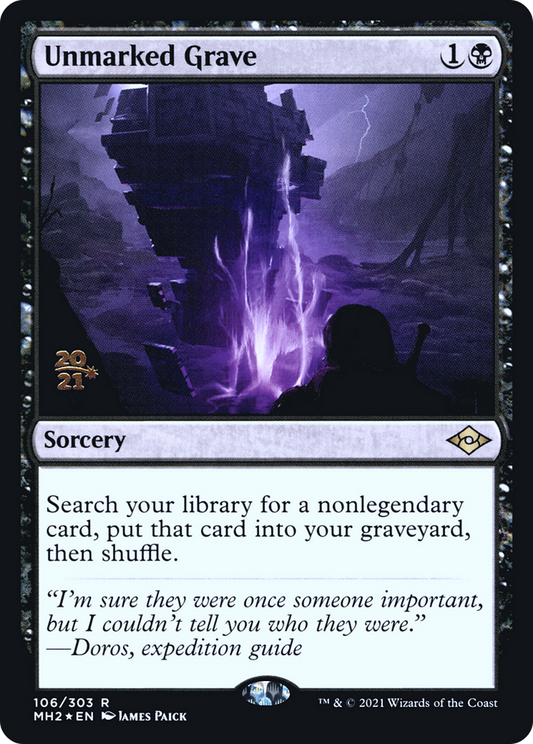 Unmarked Grave (106) (Prerelease) - Foil