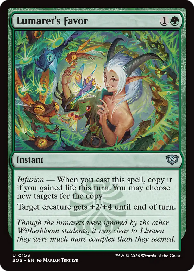Lumaret's Favor (0153) (SOS) - Foil
