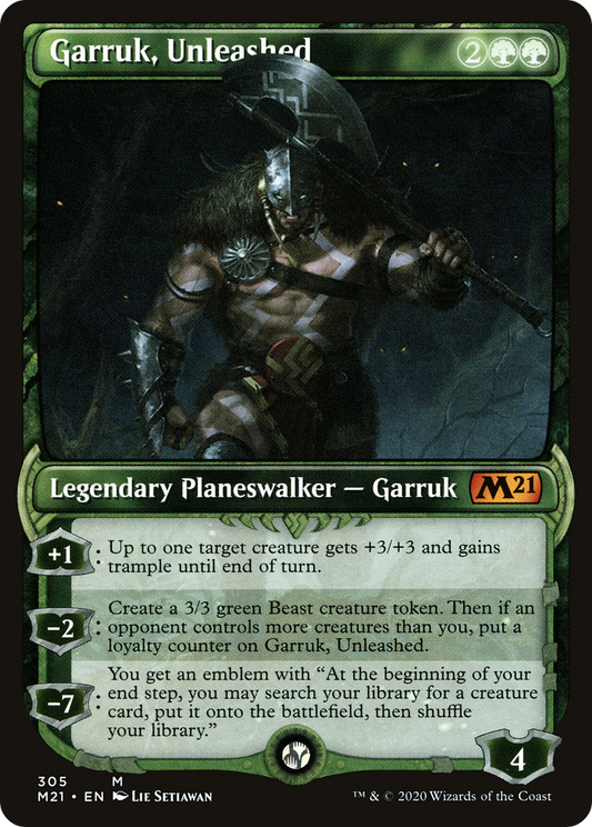 Garruk, Unleashed (305) (Showcase) - Foil