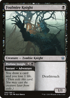 Foulmire Knight // Profane Insight - Foil