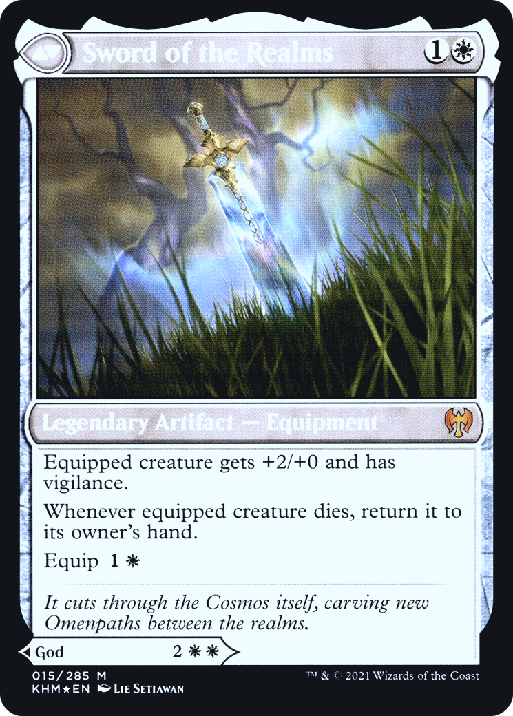 Halvar, God of Battle // Sword of the Realms (015) (Prerelease) (PKHM) - Foil
