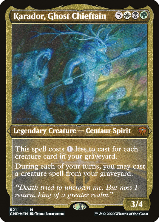 Karador, Ghost Chieftain - Foil Etched