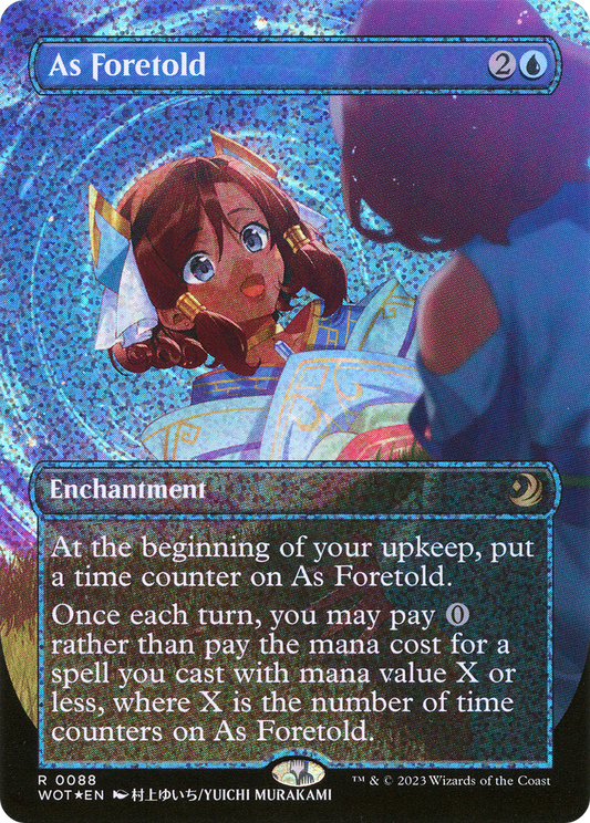 As Foretold (0088) (Anime) (Borderless) - Confetti Foil