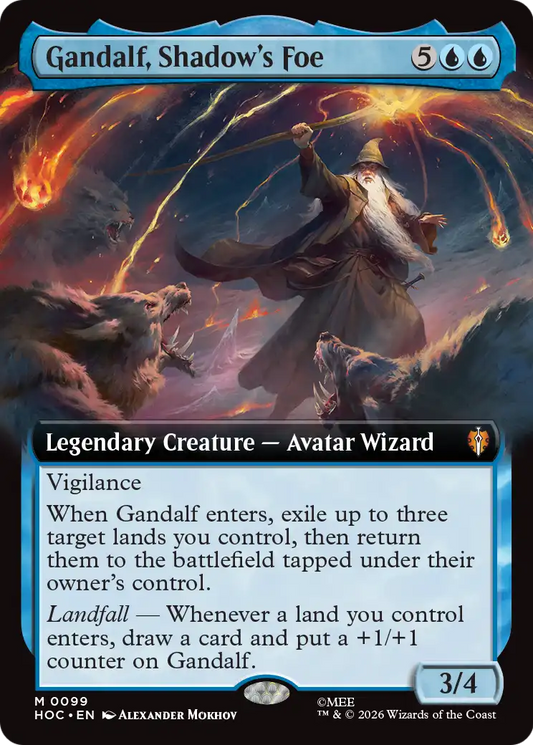 Gandalf, Shadow's Foe (0099) (Extended Art) (HOC)