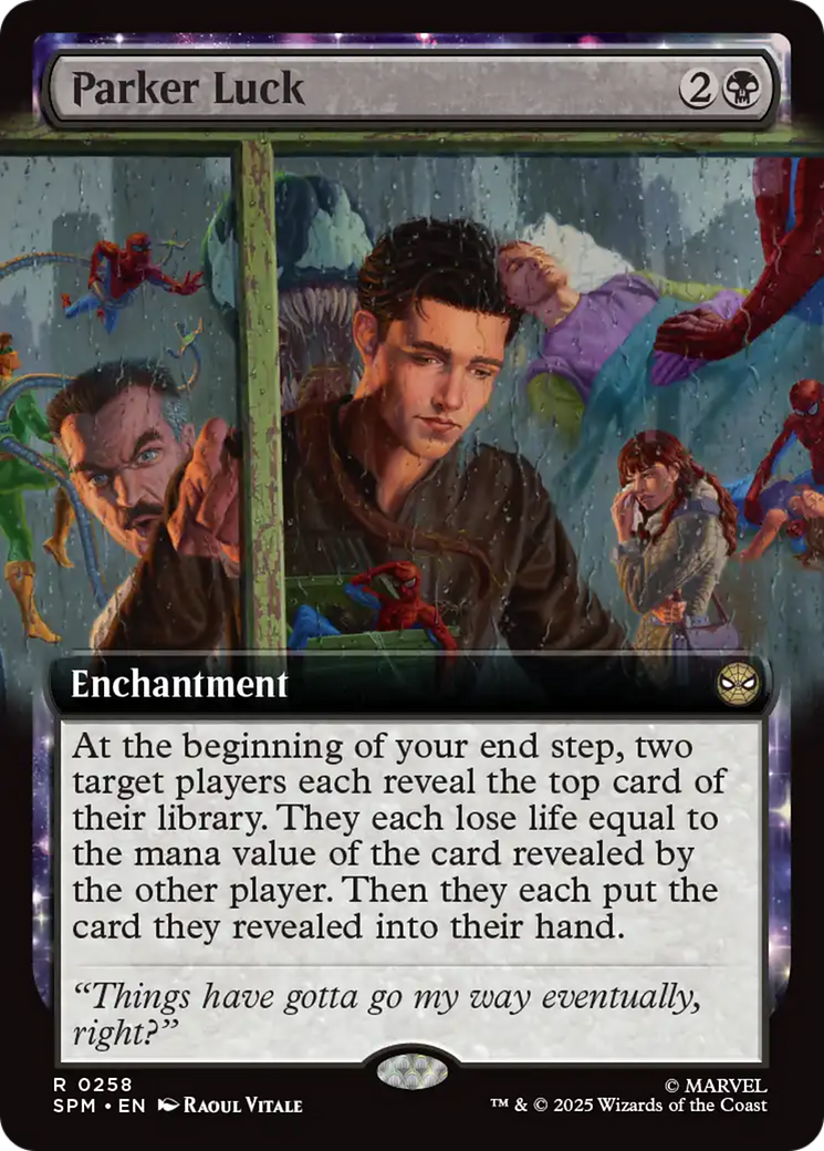 Parker Luck (0258) (Extended Art) - Foil