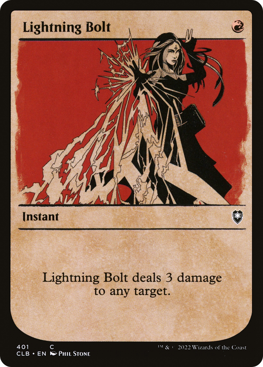 Lightning Bolt (401) (Showcase) - Foil