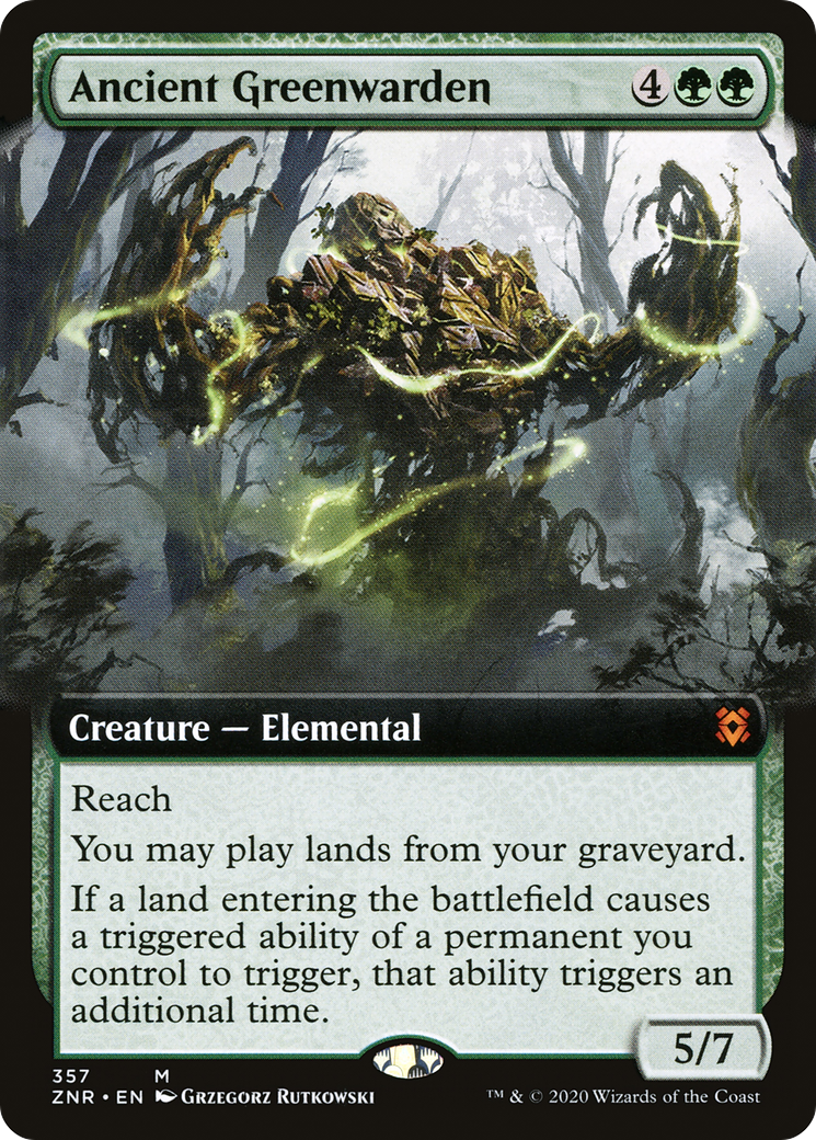 Ancient Greenwarden (357) (Extended Art) - Foil