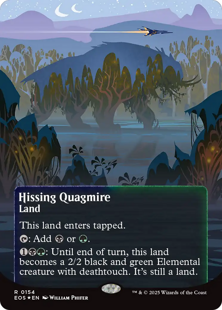 Hissing Quagmire (0154) (Borderless) - Galaxy Foil