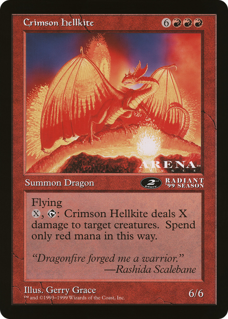 Crimson Hellkite (2nd Place) (Oversized) (Arena League Promo)