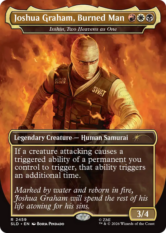Joshua Graham, Burned Man [Isshin, Two Heavens as One] (2459) (Borderless) (SLD)