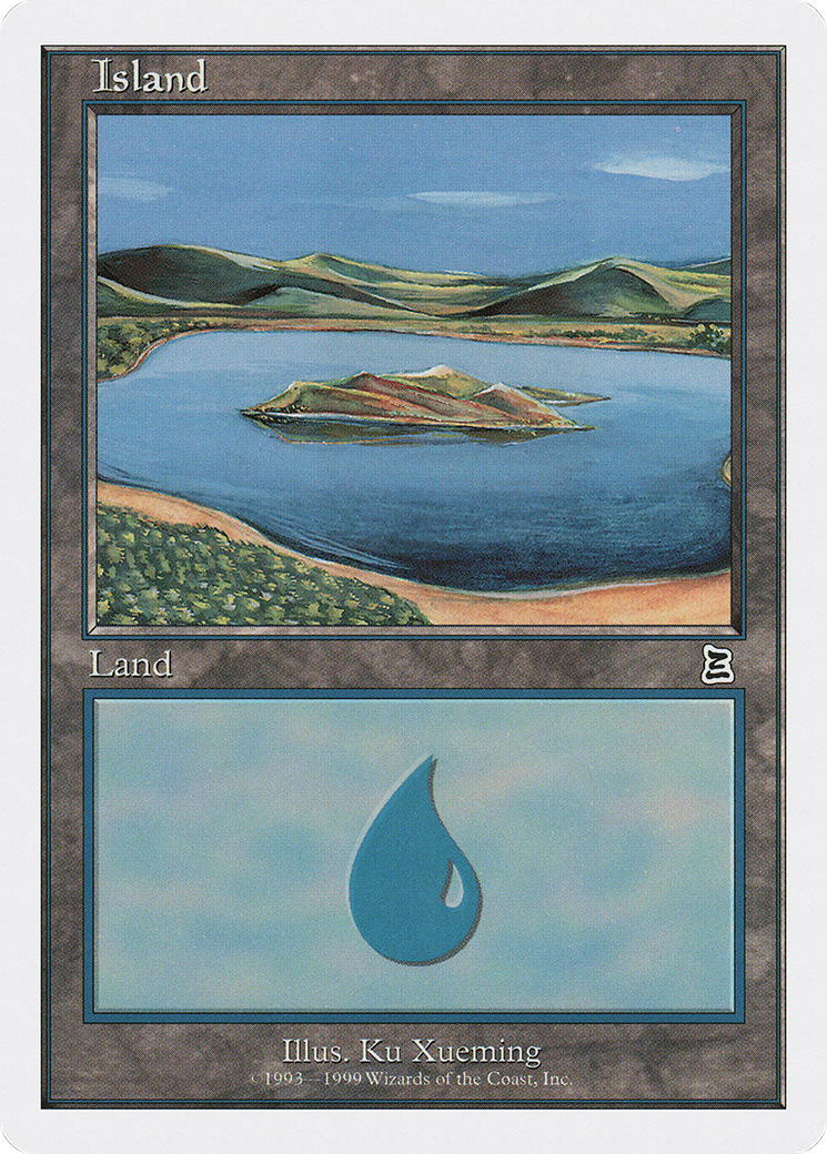 Island (Island in Lake with Shoreline)