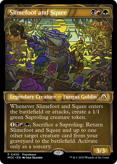 Slimefoot and Squee (0450) (Showcase) (Prerelease) - Foil