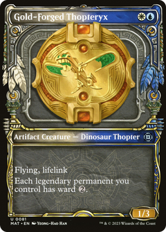 Gold-Forged Thopteryx (0081) (Showcase) - Foil