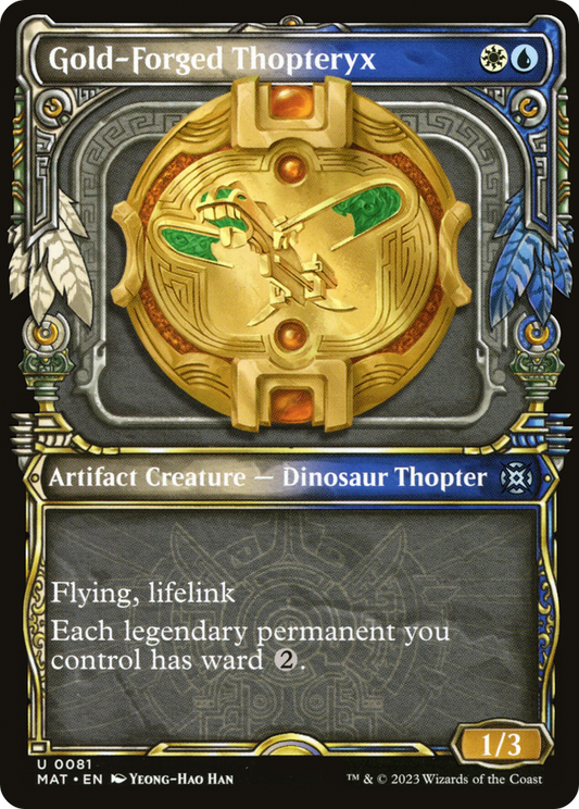Gold-Forged Thopteryx (0081) (Showcase) - Foil