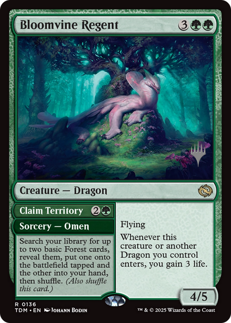 Bloomvine Regent // Claim Territory (0136) (Promo Pack) (PTDM)