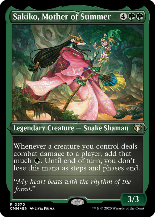 Sakiko, Mother of Summer (0570) - Foil Etched