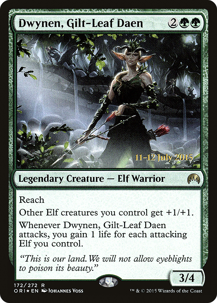 Dwynen, Gilt-Leaf Daen (172) (Prerelease) - Foil